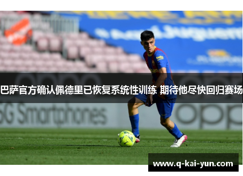 巴萨官方确认佩德里已恢复系统性训练 期待他尽快回归赛场